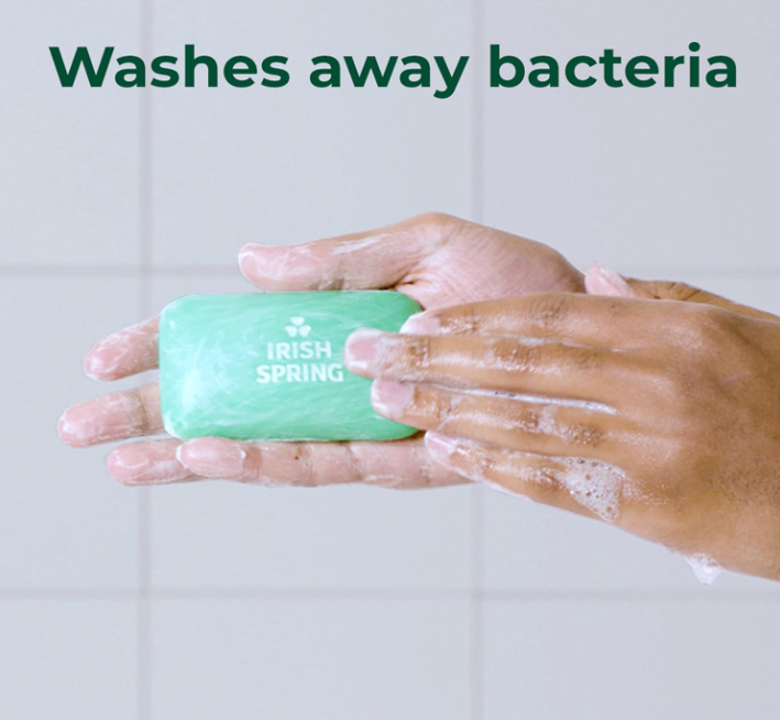 Irish Spring Bar Soap for Men, Original Clean, Smell Fresh and Clean for 12 Hours, Men Soap Bars for Washing Hands and Body, Mild for Skin, Recyclable Carton, 3.7 Ounce - 3 Count (Pack of 8)