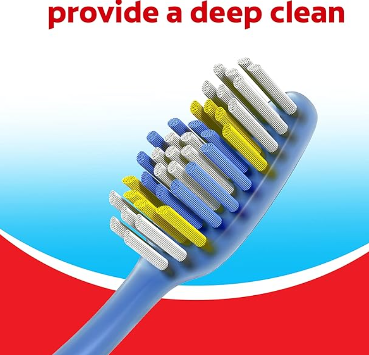 Colgate Extra Clean Toothbrush, Soft Toothbrush for Adults Packaging May Vary, 6 Count