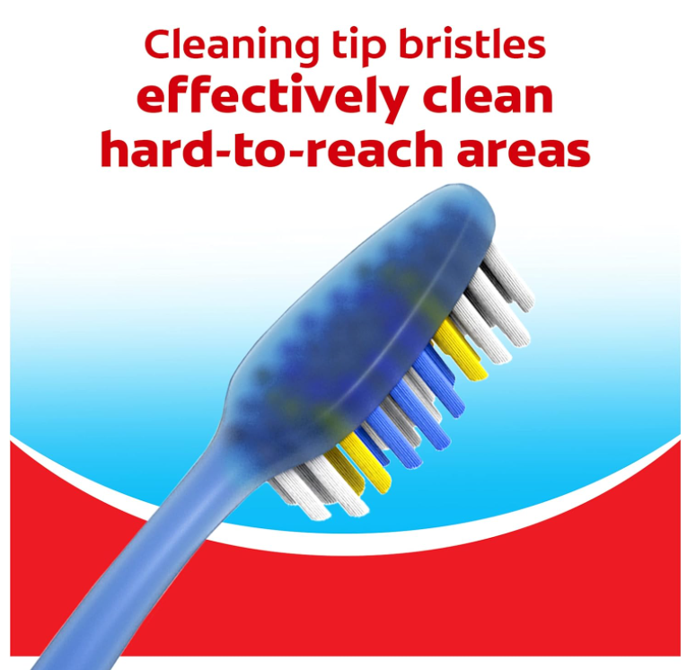 Colgate Extra Clean Toothbrush, Soft Toothbrush for Adults Packaging May Vary, 6 Count