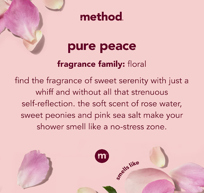 Method Body Wash, Pure Peace, Paraben and Phthalate Free, Biodegradable Formula, 28 oz (Pack of 1)
