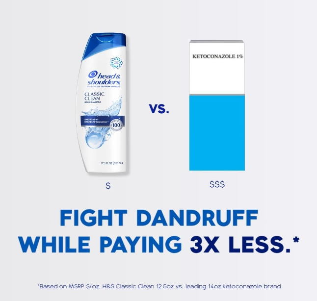 Head & Shoulders Dandruff Shampoo, 32.1 Fl Oz (Pack of 2) | Anti-Dandruff Treatment | Classic Clean | Daily Use