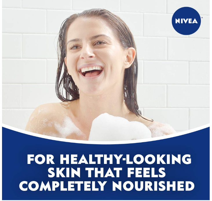 NIVEA Refreshing White Peach and Jasmine Body Wash, 20 Fl Oz (Pack of 1)